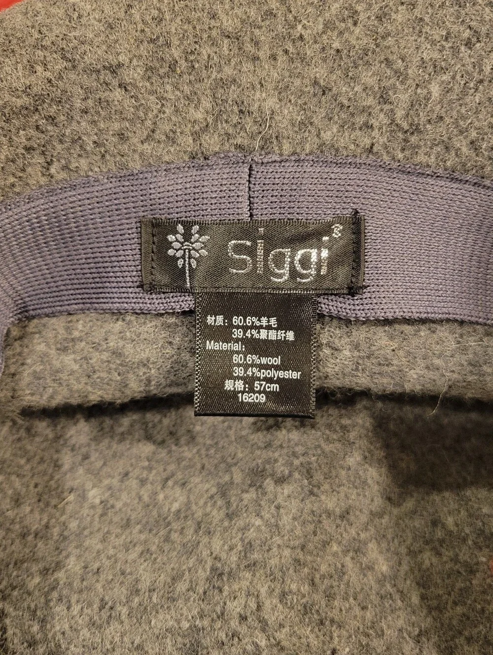 👠EUC~ SIGGI Classic Gray Wool Cloche Hat